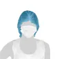 CHARLOTTES POUR CHEVEUX 40x16x16 CM BLEU AIRLAID (100 UNITÉ) CHARLOTTES POUR CHEVEUX
