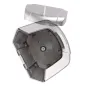DISTRIBUTEUR 800 ML 12x10,5x18 CM GRIS ABS (1 UNITÉ) DISTRIBUTEUR
