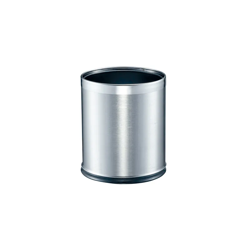 CORBEILLE CHAMBRES 9 L Ø 22,5x27 CM ARGENTE INOX (1 UNITÉ) CORBEILLE CHAMBRES 9 L Ø 22,5x27 CM ARGENTE INOX (1 UNITÉ)