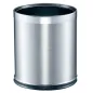 CORBEILLE CHAMBRES 9 L Ø 22,5x27 CM ARGENTE INOX (1 UNITÉ) CORBEILLE CHAMBRES