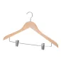 CINTRES AVEC PINCES 43,5x1,2x27 CM NATUREL BOIS (48 UNITÉ) CINTRES AVEC PINCES
