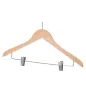 CINTRES ANTI VOL AVEC PINCES 44,5x1,2x24,5 CM NATUREL BOIS (48 UNITÉ) CINTRES ANTI VOL AVEC PINCES