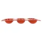 MOULE DEMI SPHÈRE Ø 7x3,5 CM 17,5x30 CM ROUGE SILICONE (1 UNITÉ) MOULE DEMI SPHÈRE Ø 7x3,5 CM