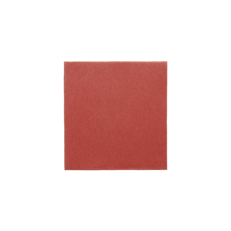 SERVIETTES ECOLABEL DOUBLE POINT  18 G/M2 33x33 CM BORDEAUX OUATE (1200 UNITÉ)