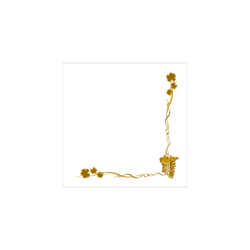 SERVIETTES ECOLABEL 'DOUBLE POINT - BACCHUS' 18 G/M2 40x40 CM BLANC OUATE (1200 UNITÉ)