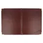 CALEPIN POUR ADDITIONS 16,5x22,5 CM BORDEAUX CUIR (1 UNITÉ) CALEPIN POUR ADDITIONS