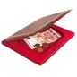 BOÎTE POUR ADDITION ET CHANGE 17x22,8x2 CM BORDEAUX CUIR (1 UNITÉ) BOÎTE POUR ADDITION ET CHANGE