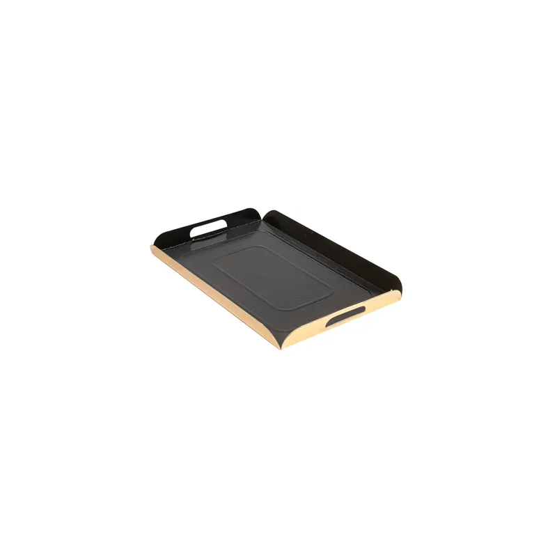 PLATEAUX AVEC ANSES 750 G/M2 28x19+2 CM NOIR/OR CARTON (25 UNITÉ) PLATEAUX AVEC ANSES 750 G/M2 28x19+2 CM NOIR/OR CARTON (25 UNITÉ)