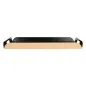 PLATEAUX AVEC ANSES 750 G/M2 28x19+2 CM NOIR/OR CARTON (25 UNITÉ) PLATEAUX AVEC ANSES