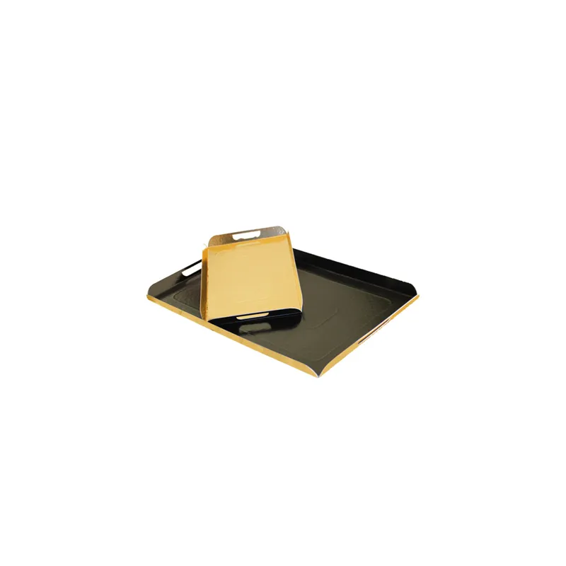 PLATEAUX AVEC ANSES 750 G/M2 38x24+2 CM NOIR/OR CARTON (25 UNITÉ) PLATEAUX AVEC ANSES 750 G/M2 38x24+2 CM NOIR/OR CARTON (25 UNITÉ)