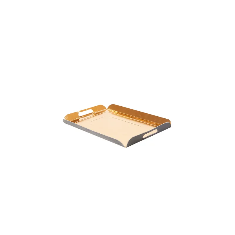 PLATEAUX AVEC ANSES 750 G/M2 28x19+2 CM OR/NOIR CARTON (25 UNITÉ) PLATEAUX AVEC ANSES 750 G/M2 28x19+2 CM OR/NOIR CARTON (25 UNITÉ)