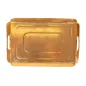 PLATEAUX AVEC ANSES 750 G/M2 28x19+2 CM OR/NOIR CARTON (25 UNITÉ) PLATEAUX AVEC ANSES