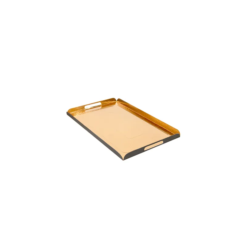 PLATEAUX AVEC ANSES  750 G/M2 38x24+2 CM OR/NOIR CARTON (25 UNITÉ)