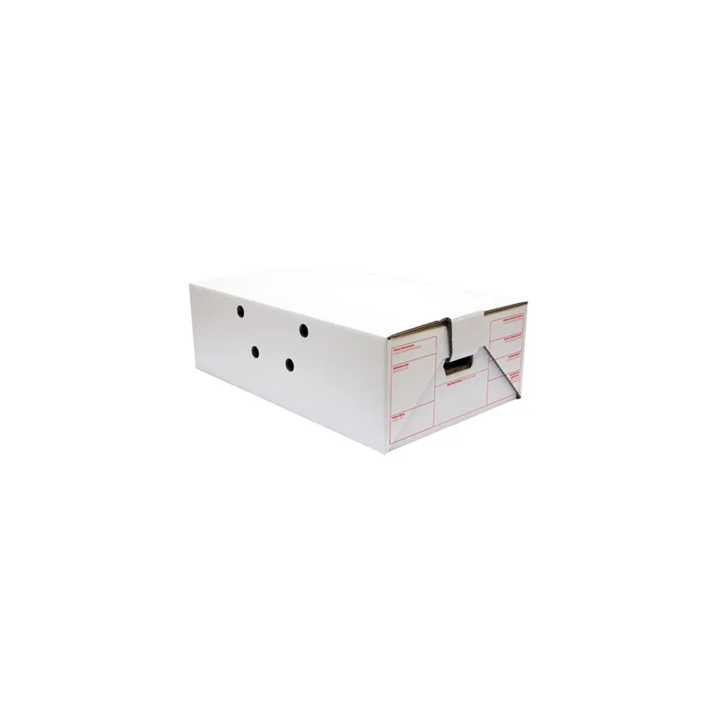 CARTONS DE TRANSPORT  575 G/M2 59,5x37x19 CM BLANC CARTON (15 UNITÉ)