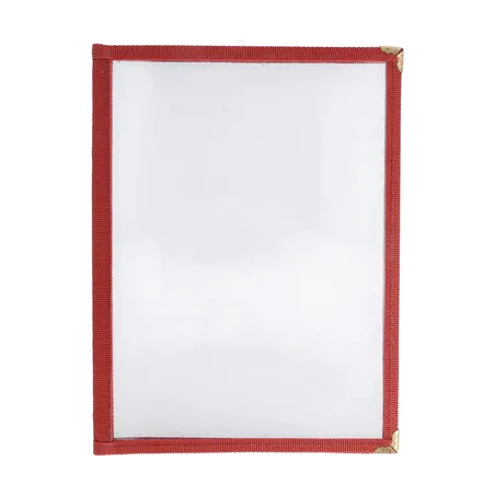 MENU "AMÉRICAIN" DIN-A5 2 CORPS   BORDEAUX PVC (1 UNITÉ)