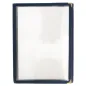 MENU "AMÉRICAIN" DIN-A5 3 CORPS BLEU PVC (1 UNITÉ) MENU "AMÉRICAIN" DIN-A5 3 CORPS
