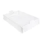 PLATEAUX REGROUPER 390 G/M2 54,5x38,5x9,5 CM BLANC CARTON (50 UNITÉ) PLATEAUX REGROUPER