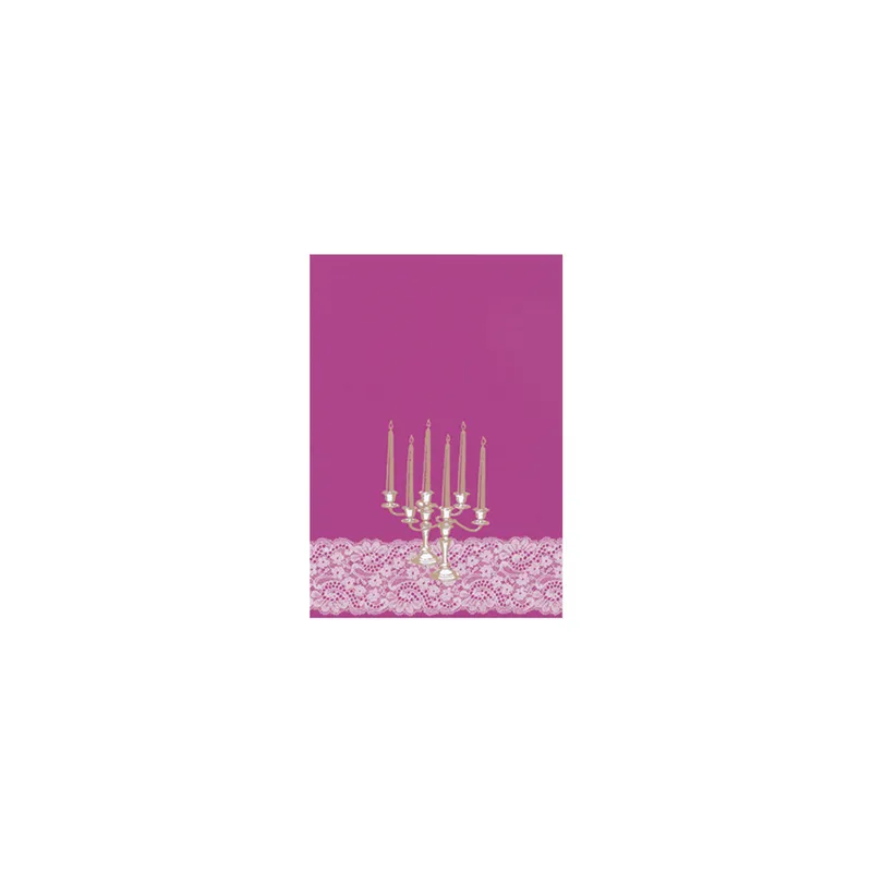PAGES DIN-A4 "CHANDELIER"  21x29,7 CM VIOLET PAPIER (50 UNITÉ)