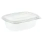 RÉCIPIENTS + COUVERCLE 250 ML 13,2x9,5x4,1 CM TRANSPARENT RPET (600 UNITÉ) RÉCIPIENTS + COUVERCLE