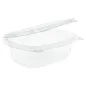 RÉCIPIENTS + COUVERCLE 250 ML 13,2x9,5x4,1 CM TRANSPARENT RPET (600 UNITÉ) RÉCIPIENTS + COUVERCLE