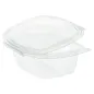 RÉCIPIENTS + COUVERCLE 250 ML 13,2x9,5x4,1 CM TRANSPARENT RPET (600 UNITÉ) RÉCIPIENTS + COUVERCLE