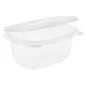 RÉCIPIENTS + COUVERCLE 375 ML 13,2x9,5x6 CM TRANSPARENT RPET (600 UNITÉ) RÉCIPIENTS + COUVERCLE