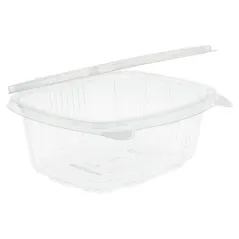 RÉCIPIENTS + COUVERCLE  500 ML 14,5x11,5x5,4 CM TRANSPARENT RPET (500 UNITÉ)