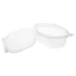 RÉCIPIENTS + COUVERCLE 750 ML 17,7x12,5x6,3 CM TRANSPARENT RPET (400 UNITÉ) RÉCIPIENTS + COUVERCLE