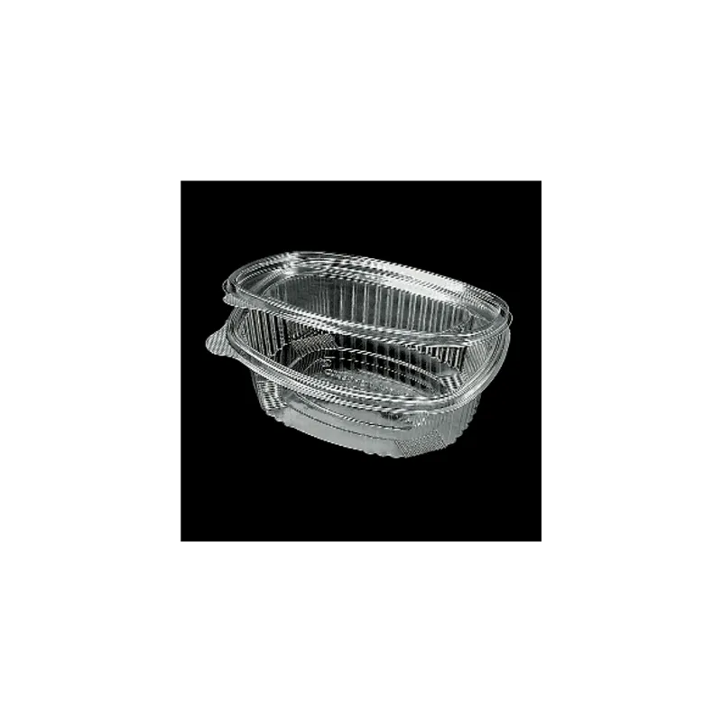 RÉCIPIENTS + COUVERCLES  1,5 L 21x15x8,4 CM TRANSPARENT RPET (400 UNITÉ)