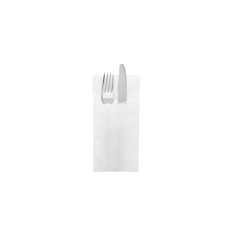 SERVIETTES KANGOUROU ECOLABEL 2 PLIS  18 G/M2 40x40 CM BLANC OUATE (1000 UNITÉ)