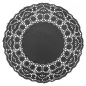 DENTELLES RONDES AJOURÉES 40 G/M2 Ø 24 CM NOIR PAPIER (250 UNITÉ) DENTELLES RONDES AJOURÉES