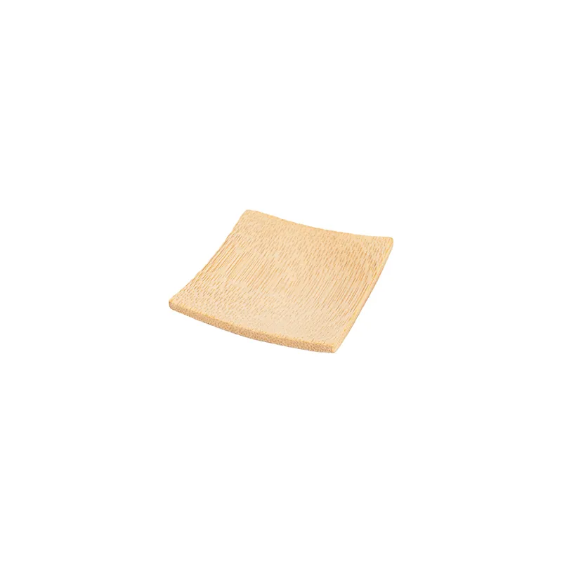 MINI ASSIETTES BAMBOO  6x6 CM NATUREL BAMBOU (24 UNITÉ)