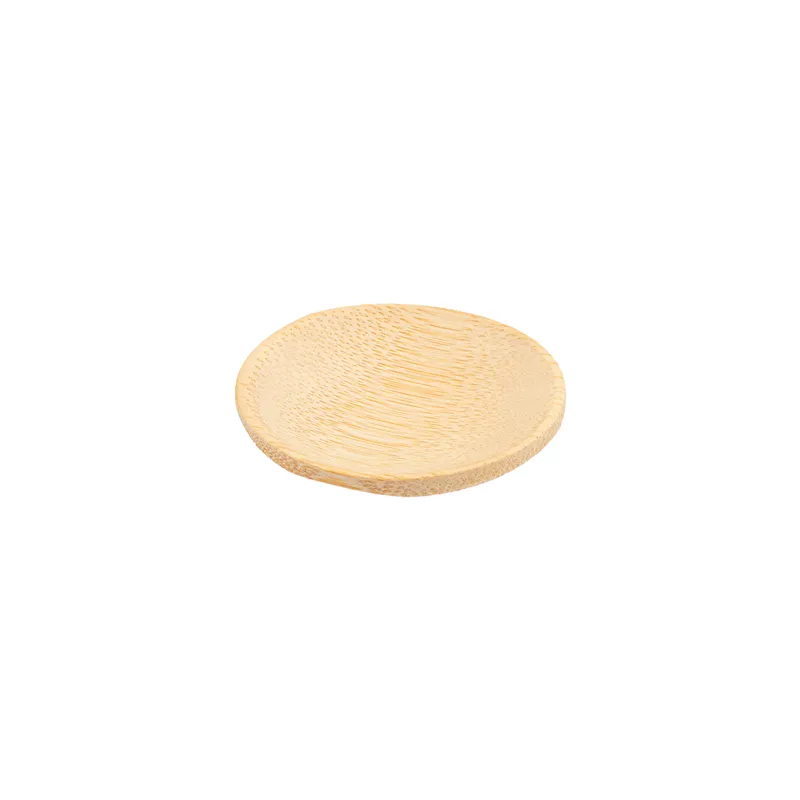 MINI ASSIETTES RONDES BAMBOO  Ø 6 CM NATUREL BAMBOU (24 UNITÉ)