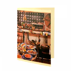 CARTE 2 VOLETS "FRUITS DE MER"