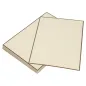 BRISTOLS PORTE-MENUS - LISERÉ MARRON 130 G/M2 15,3x21 CM IVOIRE CARTON (100 UNITÉ) BRISTOLS PORTE-MENUS - LISERÉ MARRON
