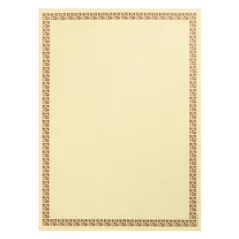 FEUILLES DIN A-4 LISERE MARRON