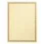 FEUILLES DIN A-4 LISERE MARRON 21x29,7 CM BLANC PAPIER (250 UNITÉ) FEUILLES DIN A-4 LISERE MARRON