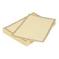 FEUILLES DIN A-4 LISERE MARRON 21x29,7 CM BLANC PAPIER (250 UNITÉ) FEUILLES DIN A-4 LISERE MARRON