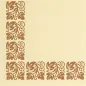 FEUILLES DIN A-4 LISERE MARRON 21x29,7 CM BLANC PAPIER (250 UNITÉ) FEUILLES DIN A-4 LISERE MARRON