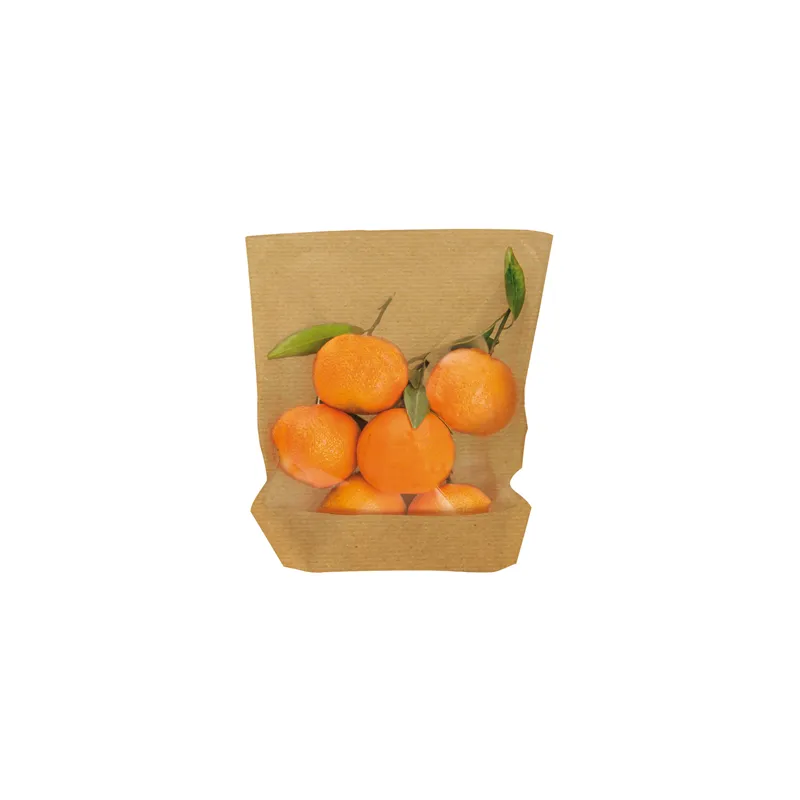 RÉCIPIENTS AVEC BASE ET FENÊTRE 'TURTLE PACK' 50 G/M2 + 15 PP 20+3,5/3,5x24/21 CM NATUREL KRAFT (100 UNITÉ)