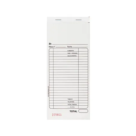 BLOC FACTURES EUROCALC ESPAGNOL