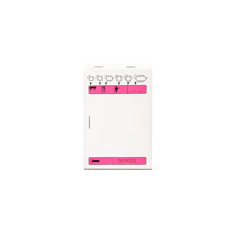 BLOCS COMMANDE TRIPLICATA 50x3 FEUILLES   10x15 CM ROSE AUTOCOPIANT (100 UNITÉ)