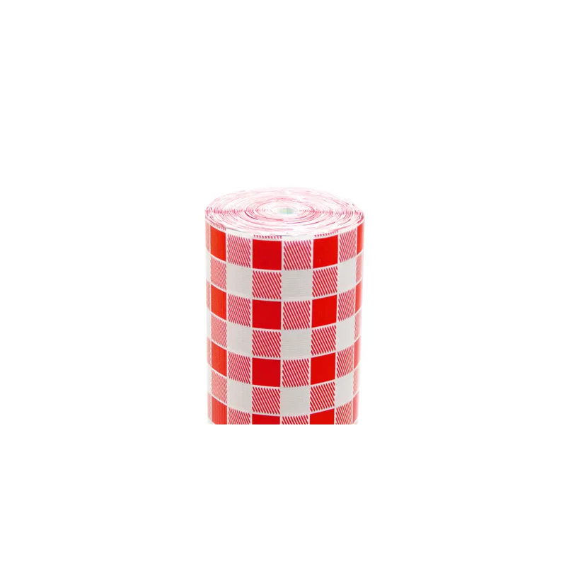 NAPPE EN ROULEAU 'VICHY' 48 G/M2 1,20x100 M BLANC CELLULOSE (4 UNITÉ)