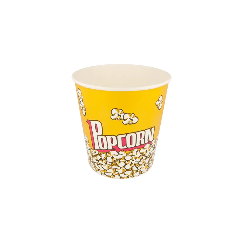 RÉCIPIENTS POUR POP-CORN  3900 ML 260 +20 PE G/M2 Ø 18,5/14,5x19,5 CM CARTON (300 UNITÉ)
