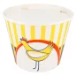 CONTAINERS POULET + COUVERCLES 4500 ML 15PE + 380 + 18PE G/M2 Ø 21,6/16x16,8 CM BLANC CARTON (120 UNITÉ) CONTAINERS POULET + COUVERCLES