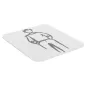 PLAQUE AUTO-ADHESIVE "MESSIEURS"