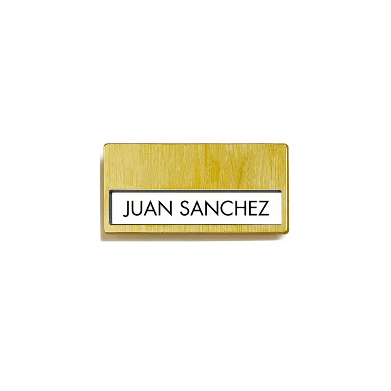 PLAQUES D'IDENTIFICATION 6,7x4 CM DORE PLASTIQUE (25 UNITÉ) PLAQUES D'IDENTIFICATION 6,7x4 CM DORE PLASTIQUE (25 UNITÉ)