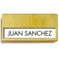 PLAQUES D'IDENTIFICATION 6,7x4 CM DORE PLASTIQUE (25 UNITÉ) PLAQUES D'IDENTIFICATION