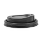 COUVERCLES HAUTS POUR GOBELETS 240 ML NOIR PS (1000 UNITÉ) COUVERCLES HAUTS POUR GOBELETS 240 ML