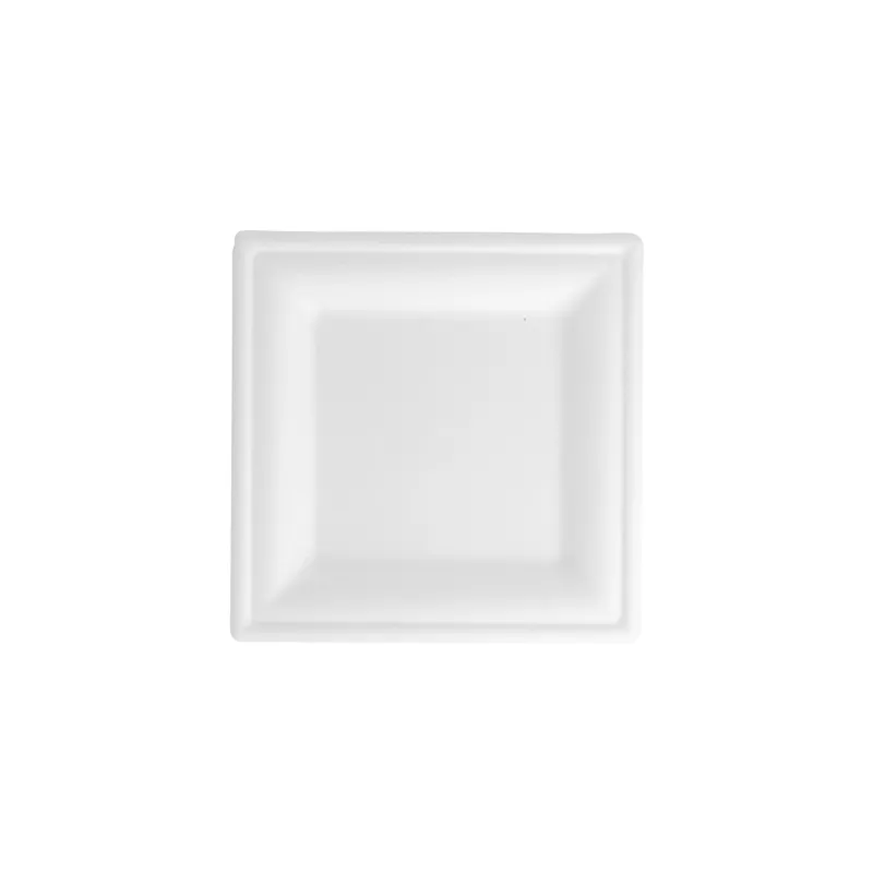 ASSIETTES CARRÉES BIONIC 16x16x1 CM BLANC BAGASSE (1000 UNITÉ) ASSIETTES CARRÉES BIONIC 16x16x1 CM BLANC BAGASSE (1000 UNITÉ)
